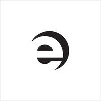 Initial letter eo or oe logo vector design template