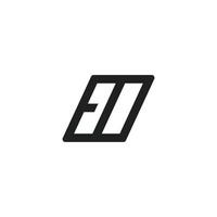 Initial letter eo or oe logo vector design template