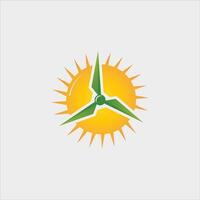 Green Energy Logo Design Template vector