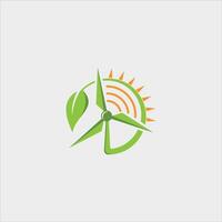 Green Energy Logo Design Template vector