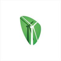 plantilla de diseño de logotipo de energía verde vector