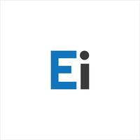 Initial letter ei or ie logo vector design templates