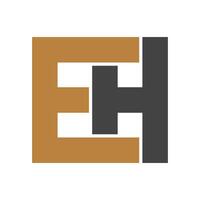 HE, EH, E AND H Abstract initial monogram letter alphabet logo design vector