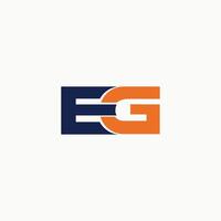 Letter  eg or ge logo vector logo design