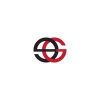 Letter  eg or ge logo vector logo design