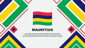 Mauritius Flag Abstract Background Design Template. Mauritius Independence Day Banner Wallpaper Vector Illustration. Mauritius Flag