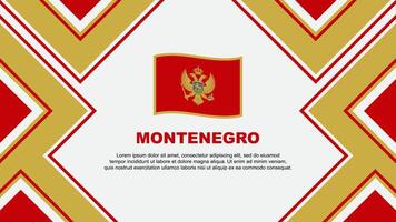 Montenegro Flag Abstract Background Design Template. Montenegro Independence Day Banner Wallpaper Vector Illustration. Montenegro Vector