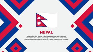 Nepal Flag Abstract Background Design Template. Nepal Independence Day Banner Wallpaper Vector Illustration. Nepal Template