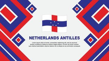 Países Bajos antillas bandera resumen antecedentes diseño modelo. Países Bajos antillas independencia día bandera fondo de pantalla vector ilustración. dibujos animados