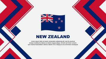 New Zealand Flag Abstract Background Design Template. New Zealand Independence Day Banner Wallpaper Vector Illustration. New Zealand Banner