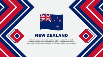 New Zealand Flag Abstract Background Design Template. New Zealand Independence Day Banner Wallpaper Vector Illustration. New Zealand Design