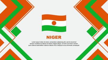 Niger Flag Abstract Background Design Template. Niger Independence Day Banner Wallpaper Vector Illustration. Niger Banner