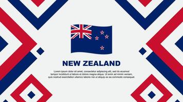 New Zealand Flag Abstract Background Design Template. New Zealand Independence Day Banner Wallpaper Vector Illustration. New Zealand Template
