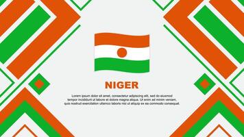 Niger Flag Abstract Background Design Template. Niger Independence Day Banner Wallpaper Vector Illustration. Niger Flag