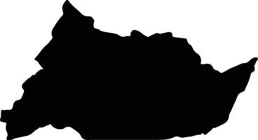 Adamaoua Cameroon silhouette map vector