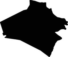 AlAnbar Iraq silhouette map vector