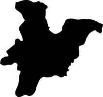 Banwa Burkina Faso silhouette map vector