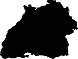 Baden-Wurttemberg Germany silhouette map vector