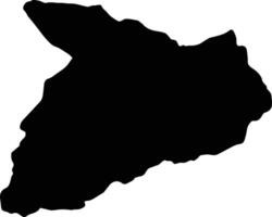 Baghlan Afghanistan silhouette map vector