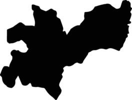 Caldas Colombia silhouette map vector