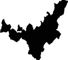Boyaca Colombia silhouette map vector