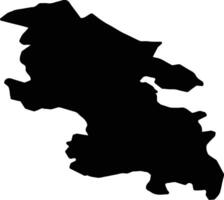 Buckinghamshire United Kingdom silhouette map vector