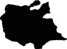 East Azarbaijan Iran silhouette map vector