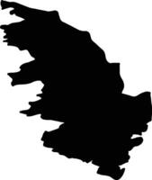 corse-du-sud Francia silueta mapa vector