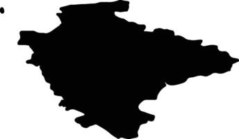 Devon United Kingdom silhouette map vector