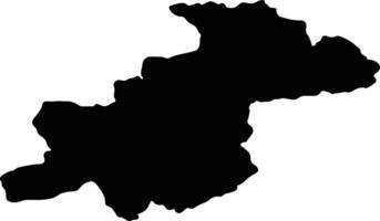 ghor Afganistán silueta mapa vector