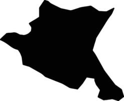 Grad Sofiya Bulgaria silhouette map vector