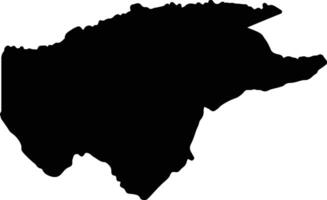 Guaviare Colombia silhouette map vector