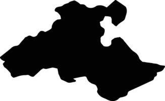 Heves Hungary silhouette map vector