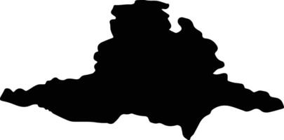 Jihomoravsky Czech Republic silhouette map vector