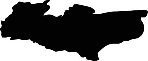 Kent United Kingdom silhouette map vector