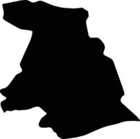 Kotayk Armenia silhouette map vector