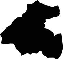 La Paz Honduras silhouette map vector