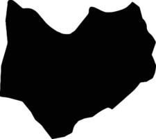Kirundo Burundi silhouette map vector