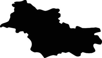 Loir-et-Cher France silhouette map vector