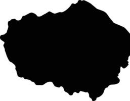 Olancho Honduras silhouette map vector