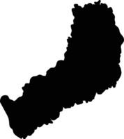 Misiones Argentina silhouette map vector