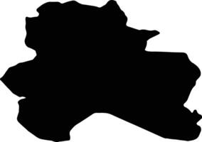 North Khorasan Iran silhouette map vector