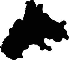 Mou Houn Burkina Faso silhouette map vector