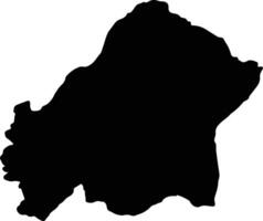Plateaux Republic of the Congo silhouette map vector