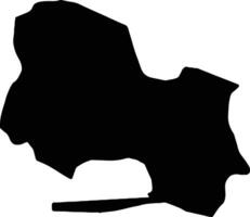 Saint Andrew Jamaica silhouette map vector