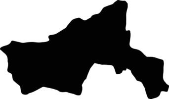 Parwan Afghanistan silhouette map vector