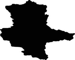 Sachsen-Anhalt Germany silhouette map vector