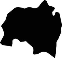 Solola Guatemala silhouette map vector