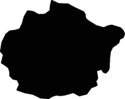 San Juan Dominican Republic silhouette map vector