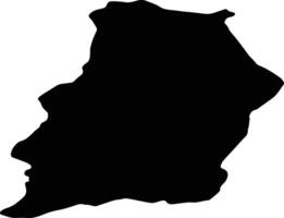 Samangan Afghanistan silhouette map vector